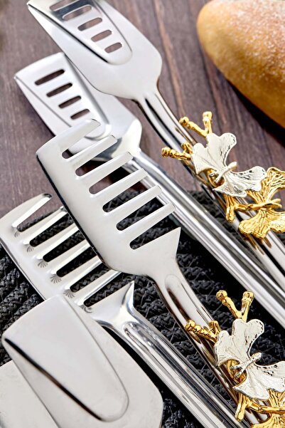 Milenay Set of 3 Decorative Serving Tongs - Butterfly Detail, Elegance and Functionality Together