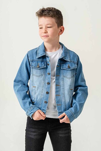 Gold Class Kidswear Chlapecká bunda s dvojitou kapsou na knoflíky