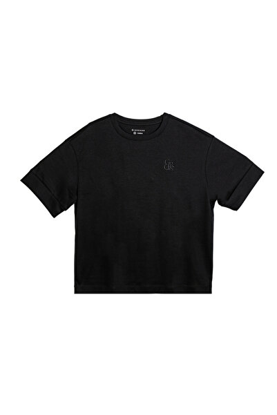 Giordano Women's Liquid Touch Embroidered Cotton Tee