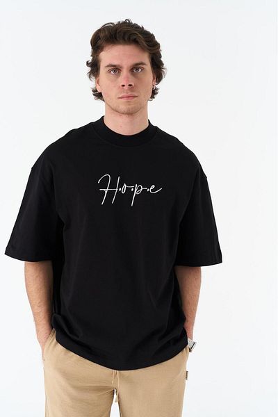 CANMODA 100% Marketer Oversize T-Shirt - Μαύρο