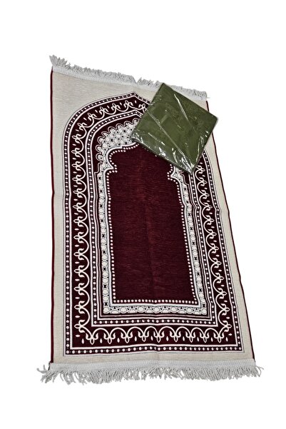 smart home سجادة صلاة بتصميم جلال الإسلامي المنقوش / سجادة صلاة من قماش الشني...