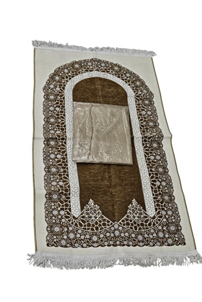 smart home سجادة صلاة بتصميم جلال الإسلامي المنقوش / سجادة صلاة من قماش الشني...