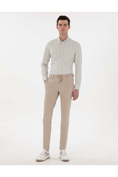 Pierre Cardin Bej Klasik Jogger Pantolon 50306962-VR012