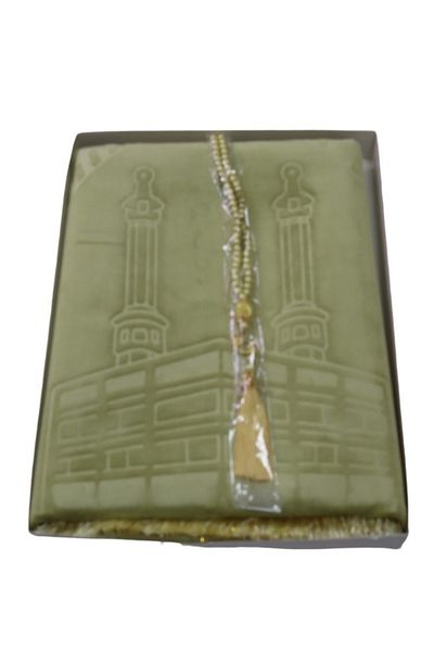 smart home Quilted prayer rug with Islamic drawings design plaid quilted/prayer bed sheet 100*60 cm