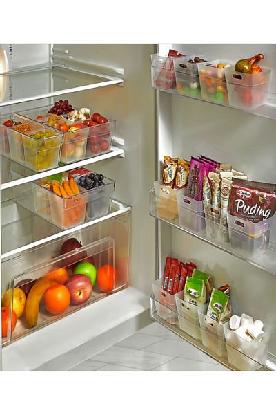 Tercih Home 6 Pieces Refrigerator Door Organizer - Refrigerator Organizer and Bathroom Organizer