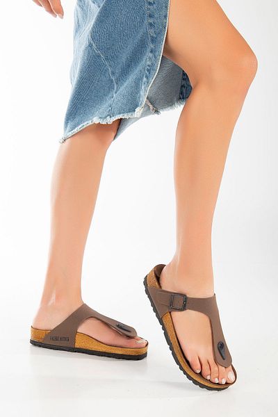 Valeriiastock Παντόφλες Νέας Σεζόν Μοντέλο Καφέ Valeriiastock