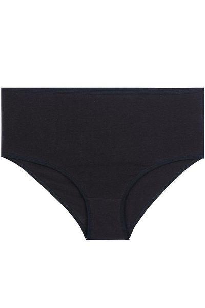 Rubuvi Pachet de 3 chiloți hipster din bumbac și lycra cu talie înaltă pentru femei
