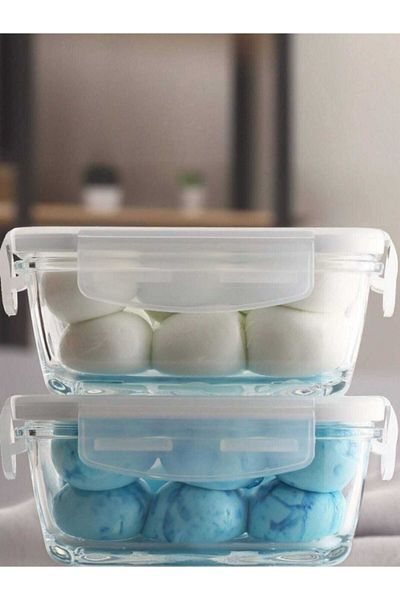 LAV Storage Container 2 Pieces 1150 Cc Frs249 White
