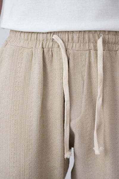 İLKCET MODA Ανδρικό παντελόνι Bohemian Oversize με λεπτομέρεια με κορδόνια