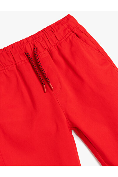 Koton Beli Bağlamalı Cep Detaylı Pamuklu Basic Şort