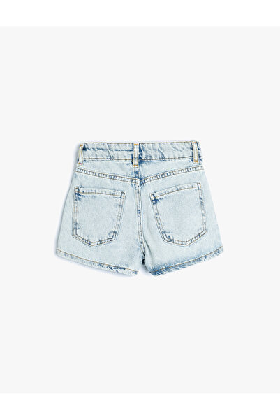 Koton Mini Kot Şort Etek Cepli Pamuklu