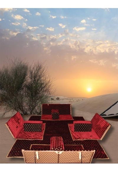 smart home طقم جلوس تراثي مكون من 9 قطع مناسب للسفر والرحلات البرية والحديقة