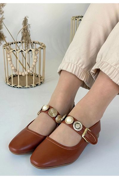 Eng Koope Tan Skin Ballerina Shoes