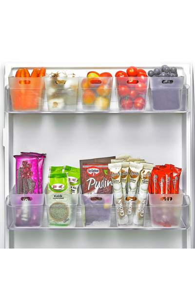 Tercih Home 6 Pieces Refrigerator Door Organizer - Refrigerator Organizer and Bathroom Organizer