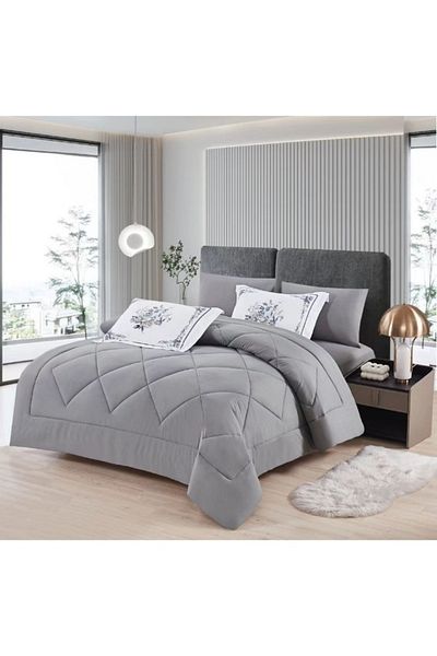 smart home Plain duvet set for two sides system Bedspread consisting of 6 pieces, duvet 6 pieces