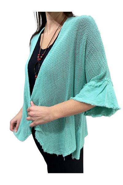 PHUTİ COLLECTION Italian Fishnet Jacket