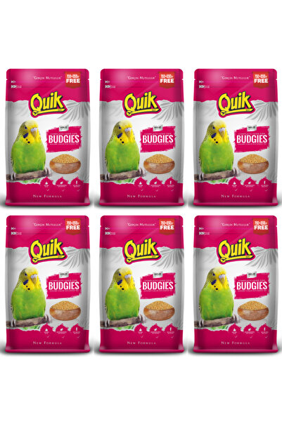 Quik Muhabbet Kuşu Yemi 1kg - 6 Paket