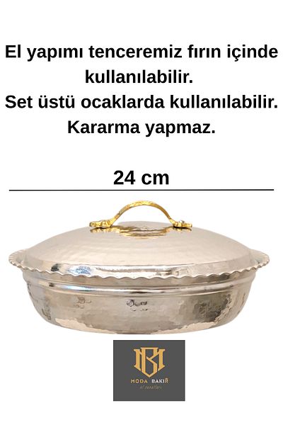 modabakir Copper Rice Pot 24 cm