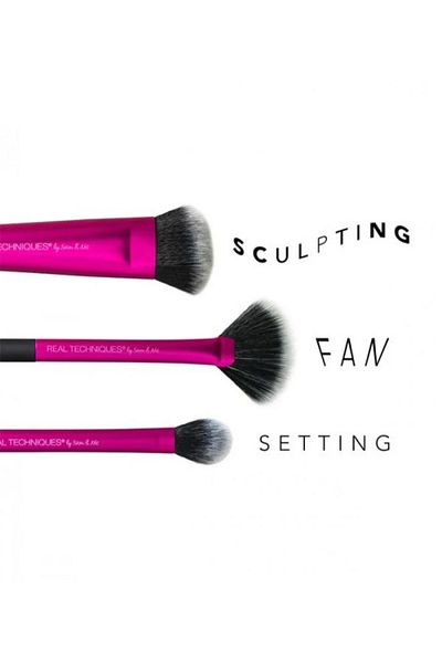 Real Techniques Real Techniques Sculpting Brush Set Pink 3 Piece