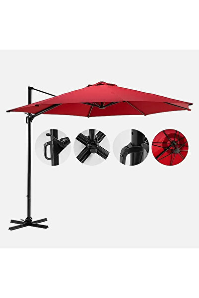 Sadece Nette Alüminyum Bağlantılı, Makaralı Şemsiye, Polyester Örtülü Lüks Şe...