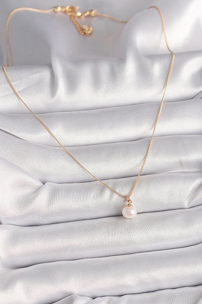 Skygo Brass Gold Color Pearl Model Women's Necklace - Tj-Bko9832