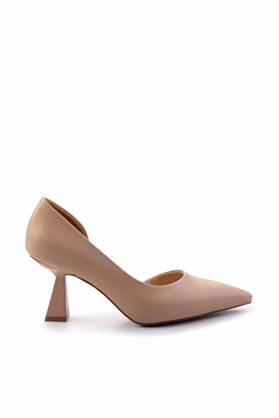 Bambi Bej Kadın Klasik Topuklu Ayakkabı K01231360609