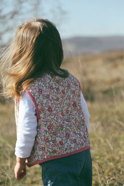 Lalia Sunday Flower Patterned Girl's Vest