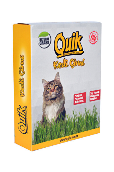 Quik Doğal Kedi Çimi (Fileli) Büyük Boy