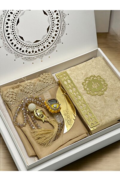 Deniz Elmasları Kur'anı Kerim , Zikirmatik ve Kristal Tesbih ile Seccade, Dan...