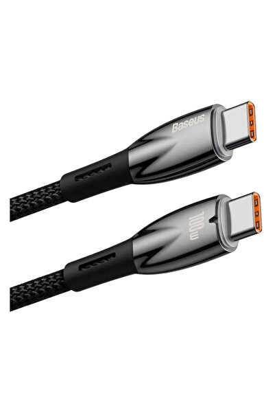Baseus Glimmer Series 100W Type-C to Type-C Hızlı Data ve Şarj Kablosu 1 Metre