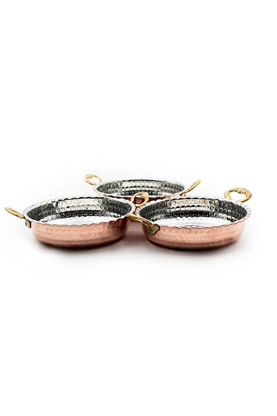 GABAALTI Copper Miniature Breakfast/Pan (12 cm) 3 Pcs