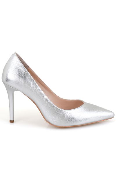 Desa Women's Silver Heeled Evening Shoes
