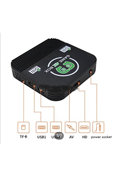 ATARI Kablosuz Çift Joystick Retro 10000 Oyun Tv Bağlanan Ateri Video Game 4k Oyun Makinesı