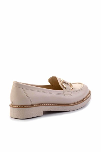Bambi Bej Kadın Loafer Ayakkabı K01257067509