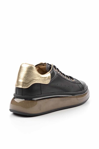 Bambi Siyah Dore Kadın Sneaker K01791071409