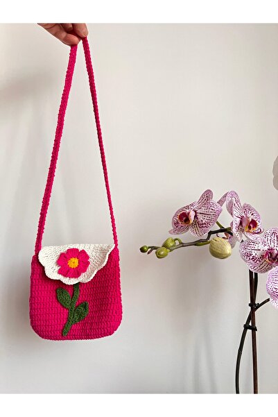 evlashop Handmade Çocuk Çantası Fuşya Pembe