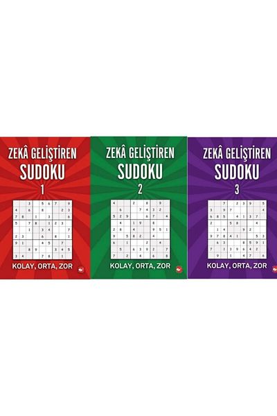 ASATAK Σετ βιβλίων Sudoku 1,2 και 3 3 για την ανάπτυξη της νοημοσύνης