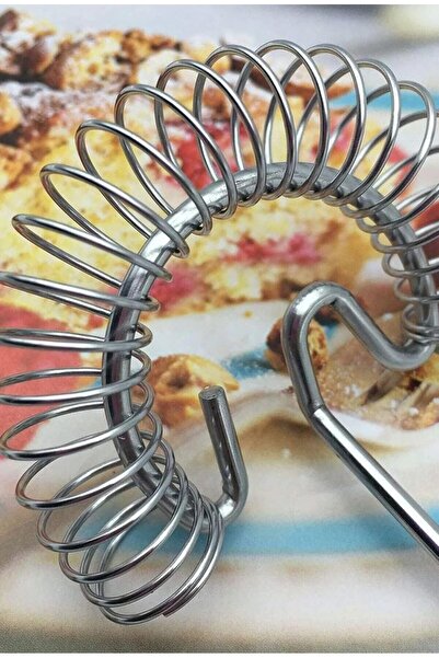 Busstier Stainless Steel Spring Egg Beater Manual Mixer Cream Sauce Stirrer Practical Kitchen Apparatus