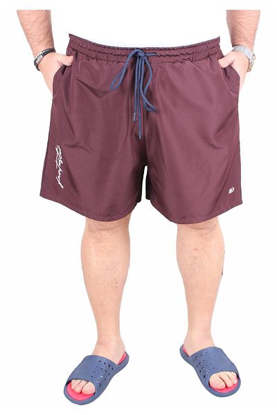 MocGrande BBB Μαγιό Σορτς Μεγάλο Μέγεθος Fantastic 25660 MAROON
