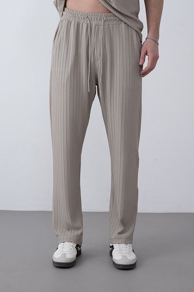 İLKCET MODA Knitted Baggy Men's Casual Pants