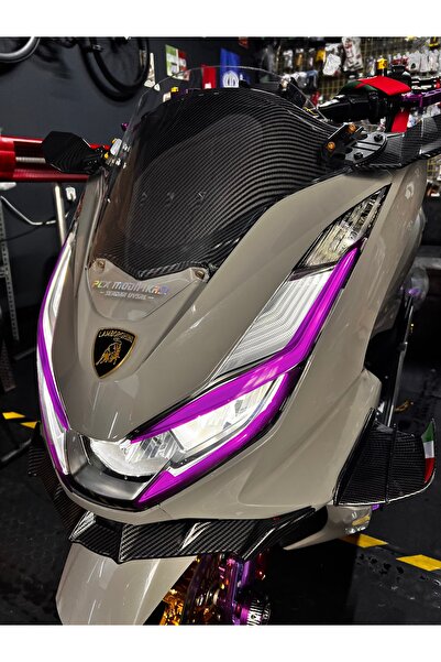 Genel Markalar Pcx Uyumlu Mor Far Folyo Filmi Lazer Kesim