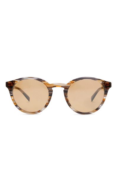 EYE'M Sunglasses Models;eye'm;in 2003/s, 48, Ex4, Brown Mirror Acetate Round Brown For Male