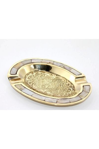 Afroditgifts 19808 Model Brass Pearlescent Ashtray