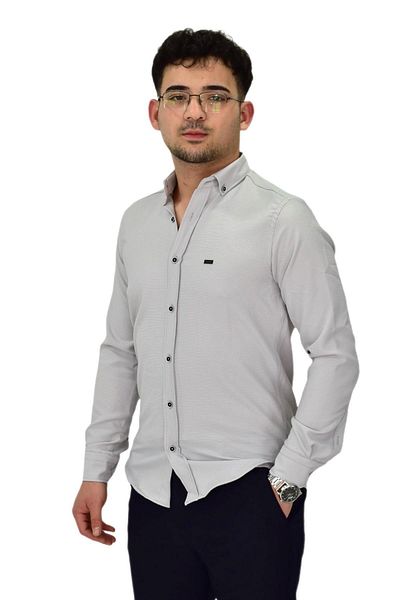 hodbehod Ανδρικό πουκάμισο Lycra Sports Silim Fit BGL-ST04327