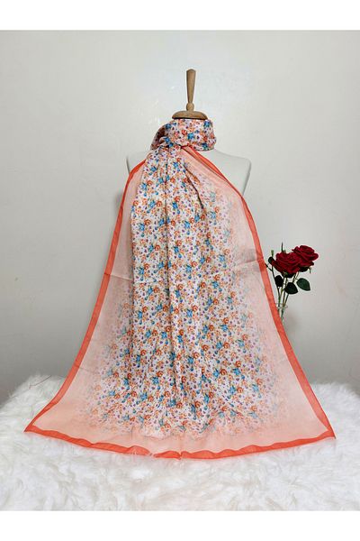 REMOMODA Şal din bumbac moale cu modele florale