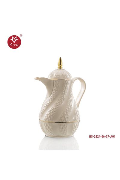 Rose Thermos Rose 2424 Half Liter White Coffee (600) ml