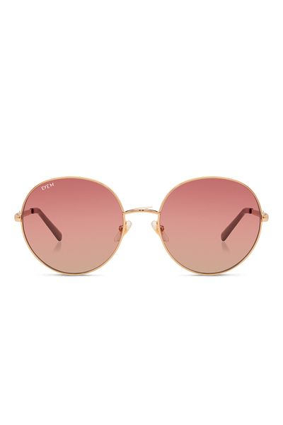 EYE'M Sunglasses Models;eye'm ;ir 2006/s, 57,000,burgundy Mirr Metal Round Gradient For Female