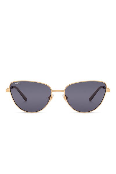 EYE'M Sunglasses Models;eye'm ;ir 2005/s, 56, J5g, Grey Metal Cat Eye Gray For Female