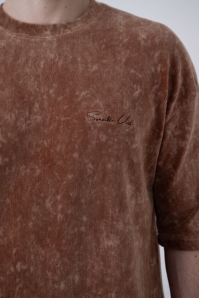 İLKCET MODA Ανδρικό μπλουζάκι Washed Embroidered Premium
