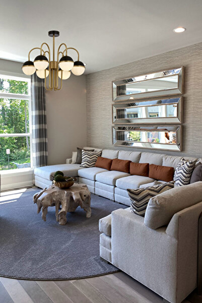 Avonni Av-60387-6e Siyah/eskitme Boya/kaplama Modern Avize E27 Metal Cam 60cm